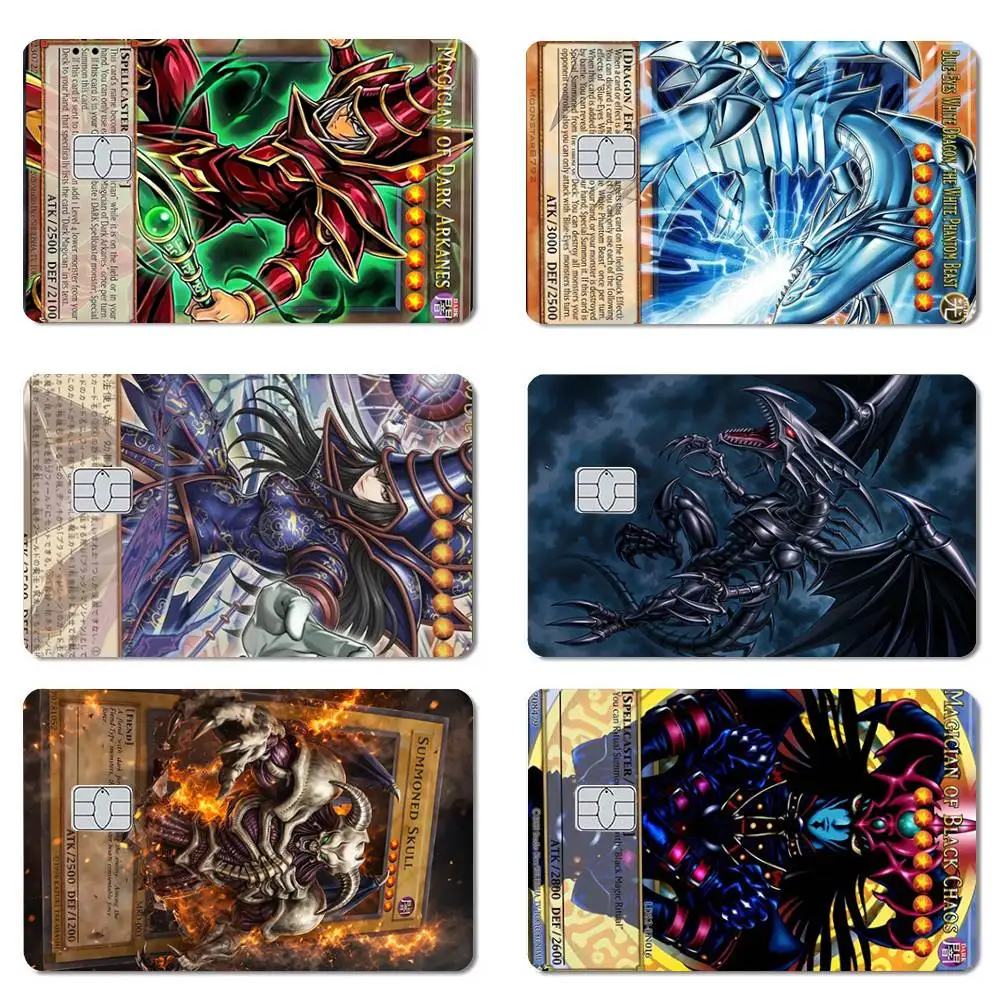 YuGiOh-h PVC HD Matte Film Skin Aufkleber für kleine Chip-Debit-/Bank-/Kreditkarten, wasserdichter Dekoraufkleber, Geschenk für Freunde