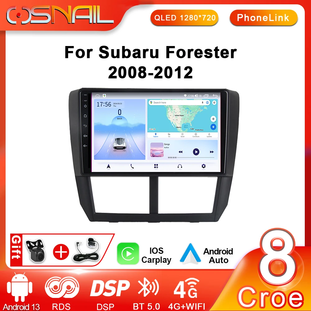 

COSNAIL Android Auto Radio For Subaru Forester Impreza 2008 - 2012 Car Multimedia Video Player CarPlay Navigation Stereo 2 DIN