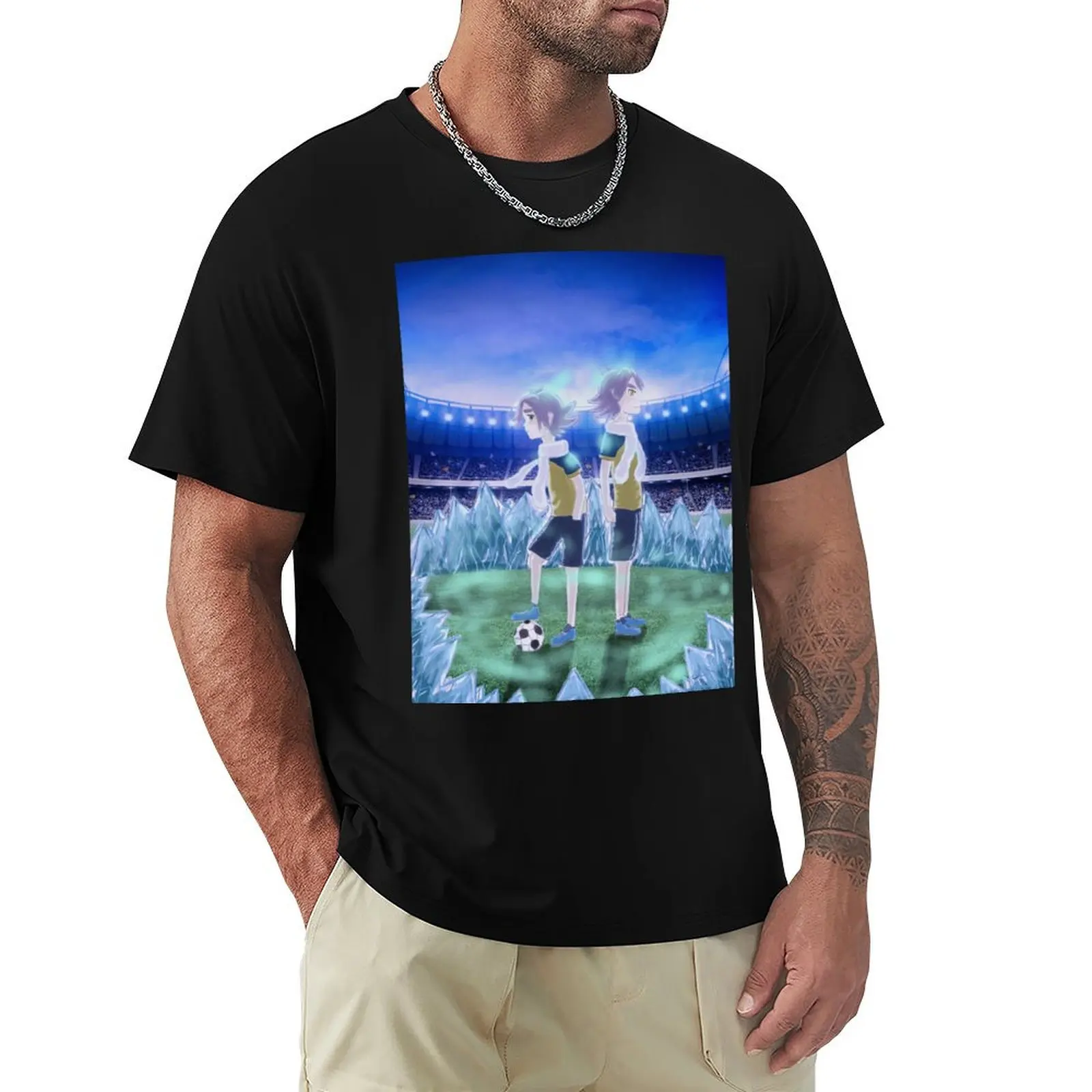 

Inazuma Eleven, Shawn Frost, Fubuki Shirou. T-Shirt Non-Shrink Basic Cotton T-Shirt