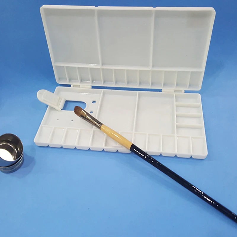 

Painting Color Tray Painting Art Craft Plate Watercolor Pigment Box Plastic Paint Box Empty Tray Of Watercolors