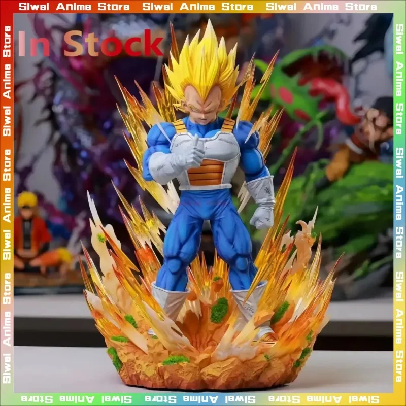 Dragon Ball Super Saiyan Majin Vegeta Large Size Anime Figure Action Statue Collectible Model Toy Desktop Ornament Birthday Gift