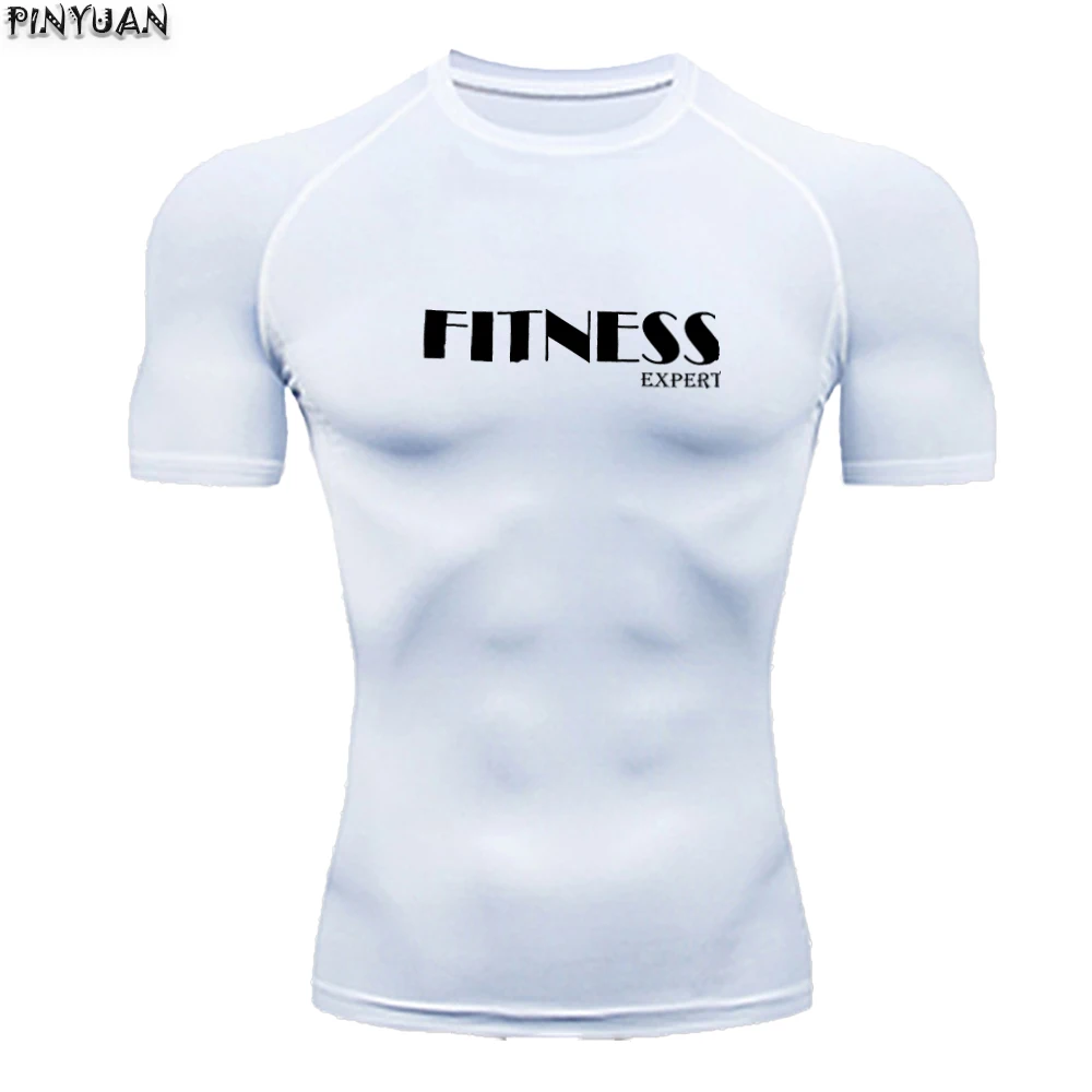 

(Fitness experts) Sports training, fitness, quick drying, breathable, super elastic men's short sleeved T-shirt