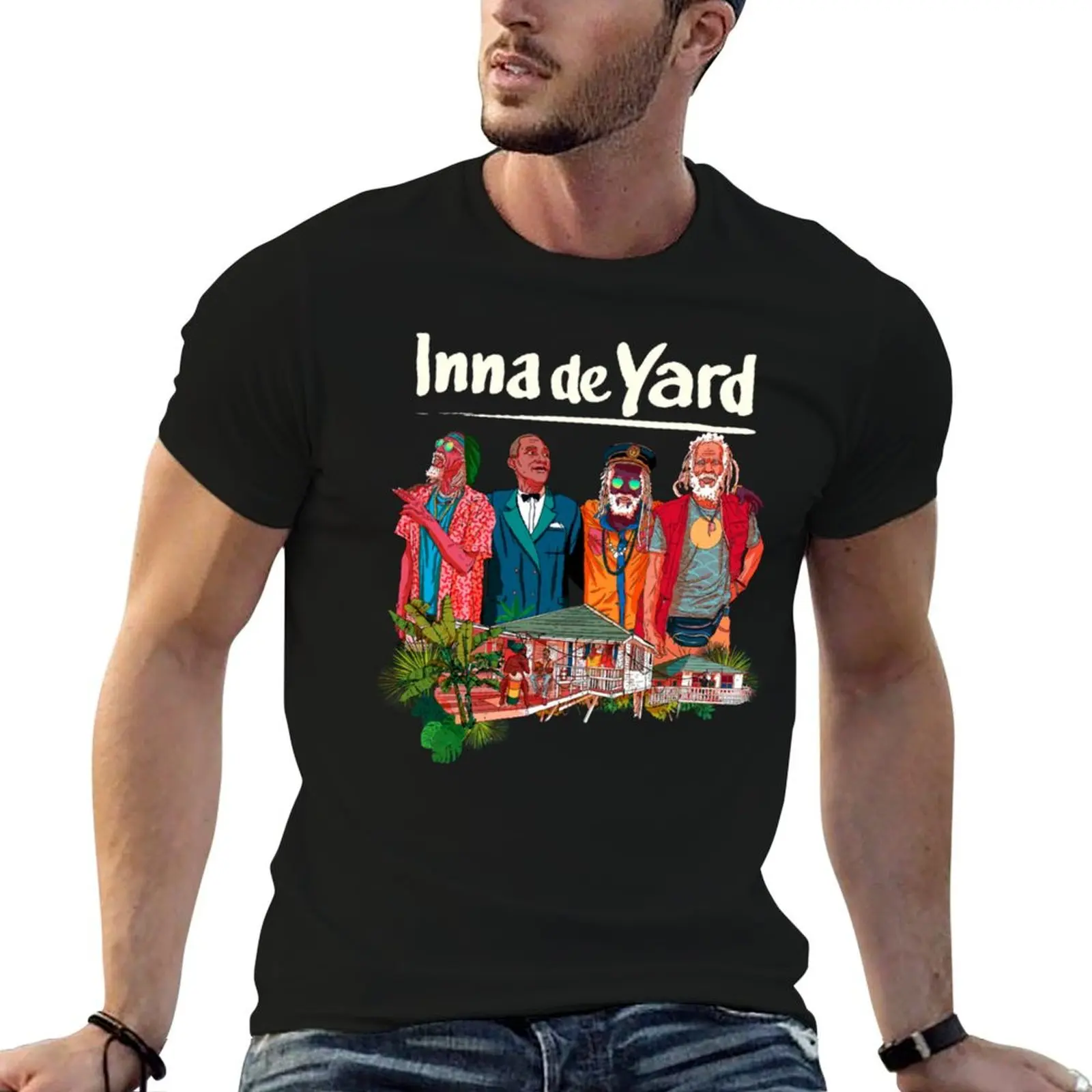 Camiseta Inna de Yard The Soul of Jamaica, camisetas informales para hombre con estampados, camisetas divertidas para hombre