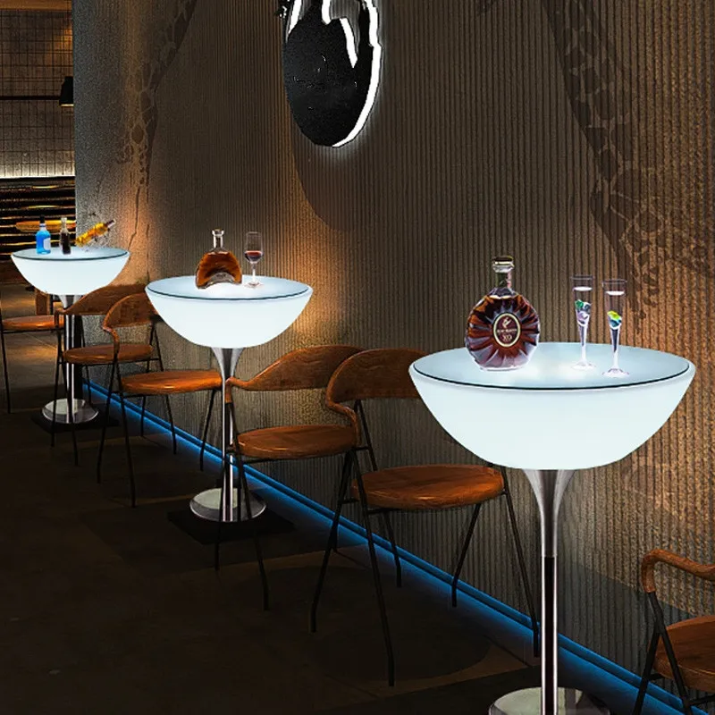 Led brillante personalizado que cambia de 16 colores, funciona con pilas, iluminación de mesa de bar, muebles