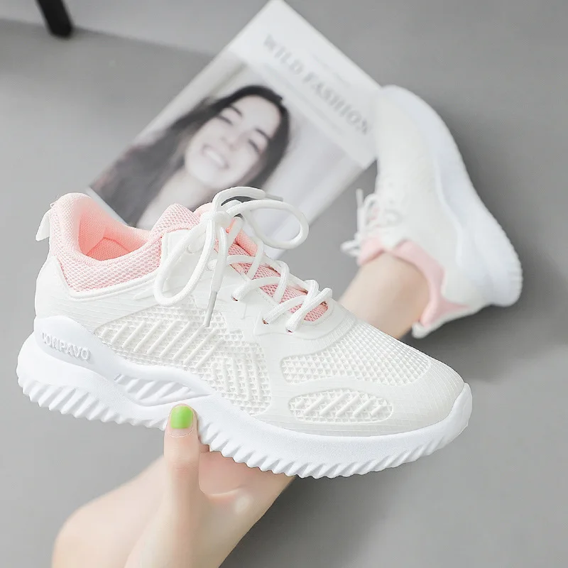 Zapatos para correr con colchón de aire para Mujer, calzado deportivo cómodo y transpirable de diseñador, zapatillas de baloncesto, Zapatos populares de moda para Mujer