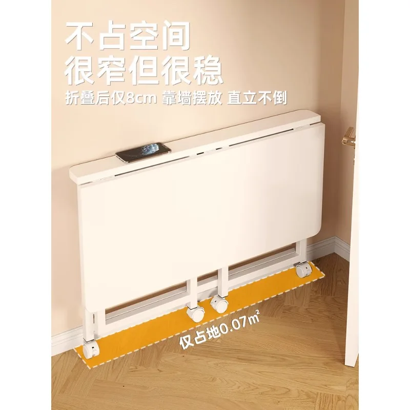 Mobile desk, small-sized home computer desk, bedroom bedside table