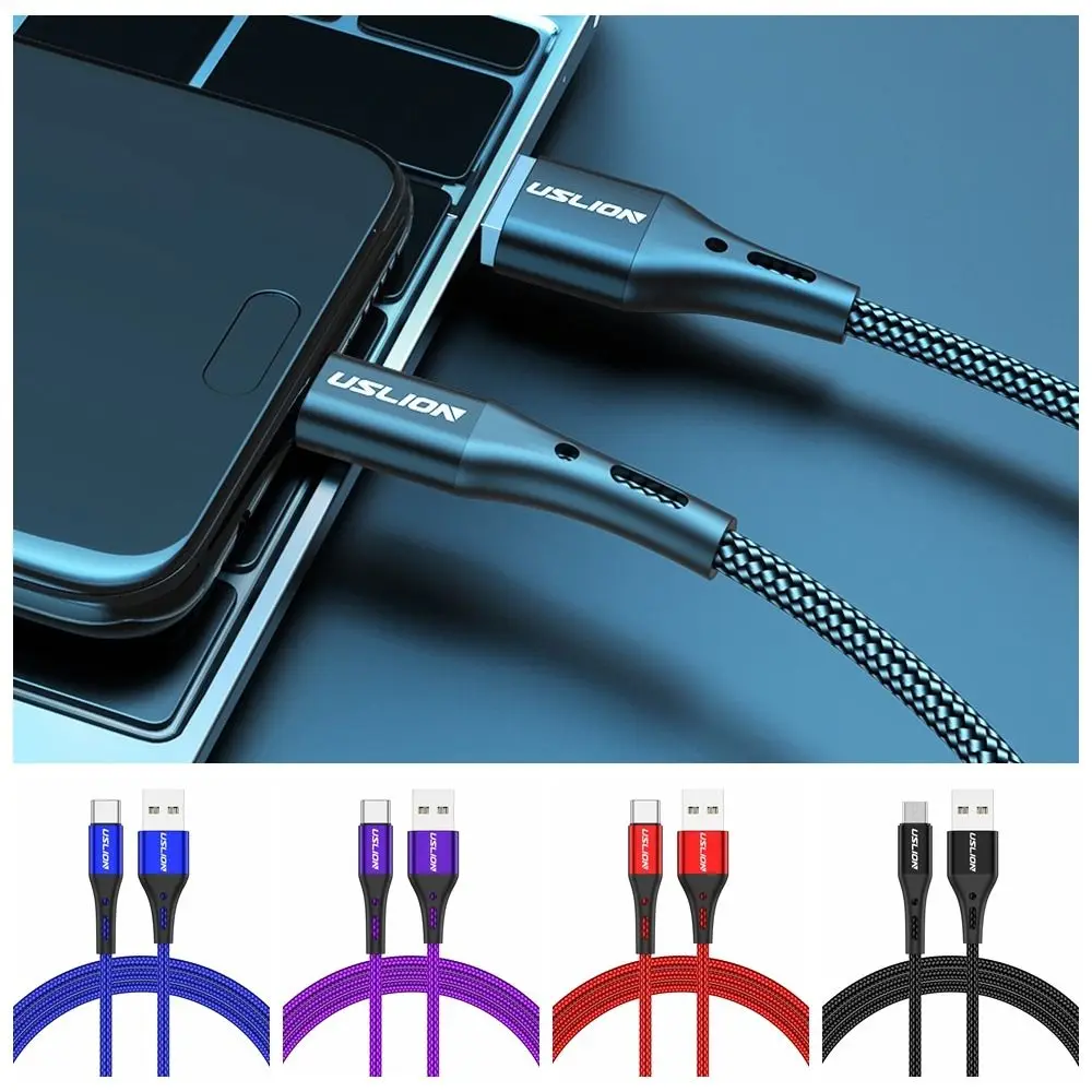 

Data Cable USB Type C Cable Micro USB/Type C High-Speed Fast Charging Wire Braided 0.5/1/2/3m Micro USB Cable