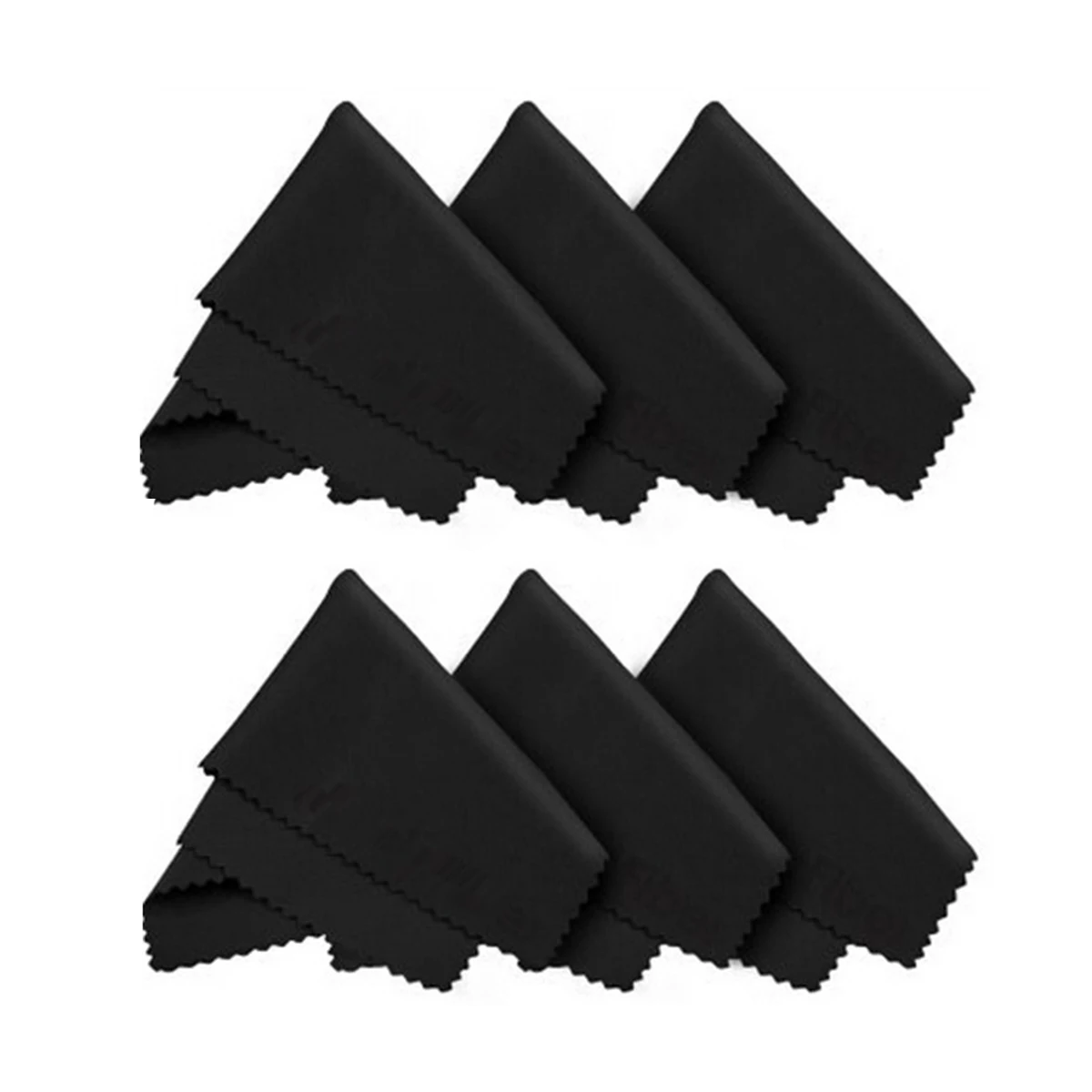 

6-Pack Microfiber Cleaning Cloth 7x5 9inch Reusable Wipes for Glasses Screen Eyewear Stainless Steel Dust Smudge Removal Cloth