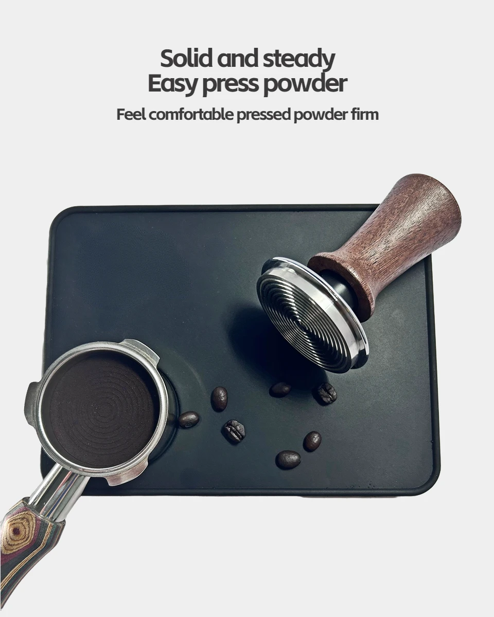 Espresso Tamper 53mm, Coffee Tamper with Spring Loaded Tamper, Adjustable Depth, Stainless Steel Base Espresso Coffee Tamper Fits for All 51mm 52mm Espresso Machine