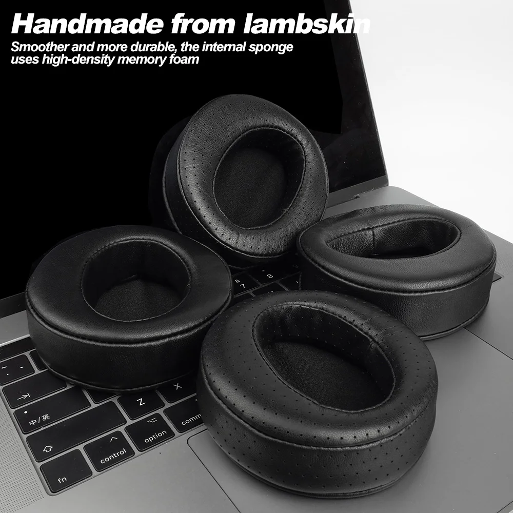 Ear Pads Angled for Fostex TH-600 TH-900 Denon AH-D2000 ZMF Perforated Sheepskin Dermis Headphones Memory Covers Sponge