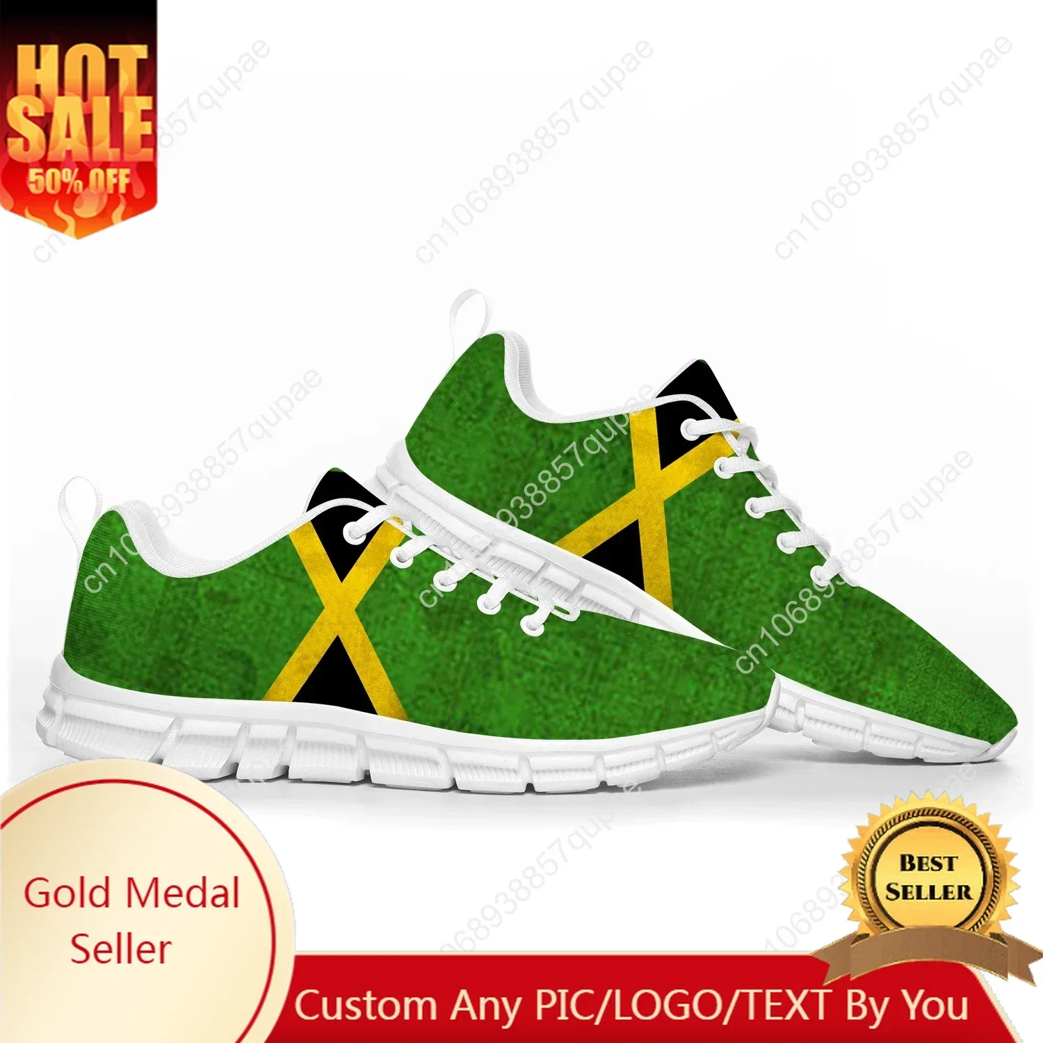 

Jamaican Flag Sports Shoes Mens Womens Teenager Sneakers Jamaica Casual Custom High Quality Couple Shoes