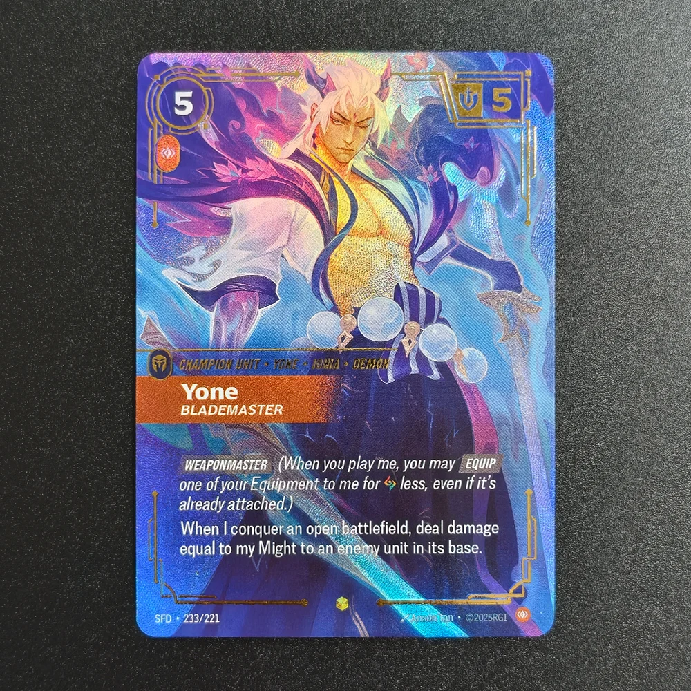 Proxy Riftbound League of Legends Spiritforged SFD Vayne Ahri Irelia Bard Teemo Yone Yasuo Überschüssige Sammlung TCG Spielkarten