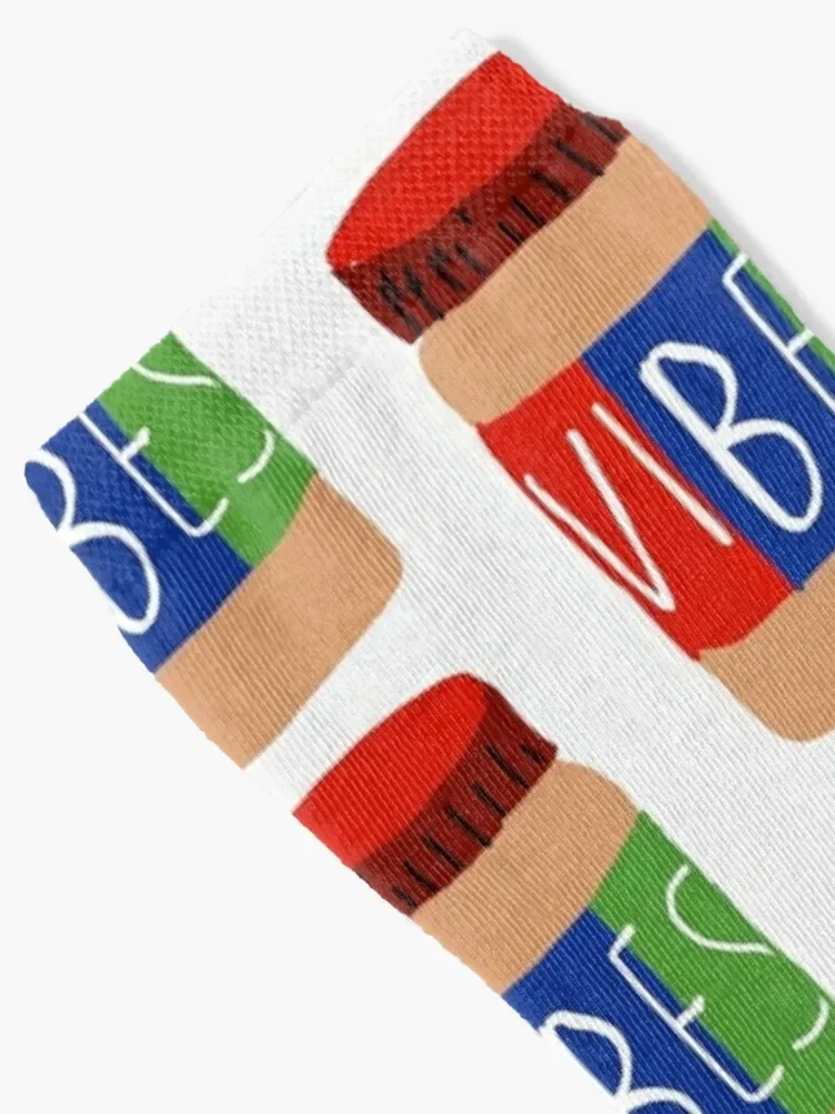 Peanut butter vibes Socks soccer anti-slip christmas gifts Men Socks Luxury Brand Women's