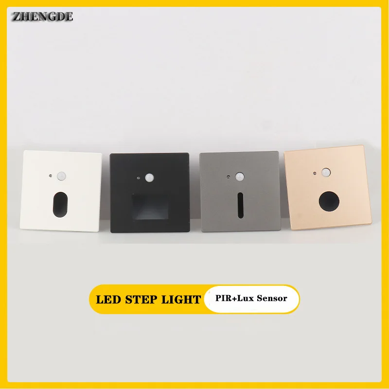 

Recessed Stair Light PIR Motion Detector Human Body Sensor LED Stair Night Light Interior Corridor Wall Wall Light Stair Light