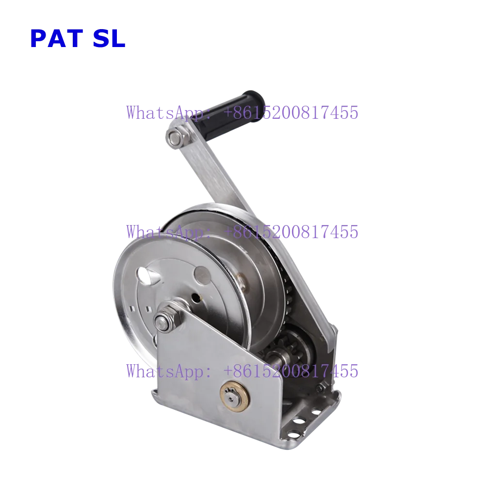 Winch Manufacturer Stainless Steel 304 Brake Hand Winch Hand Crank Winch for Pulling Towing Boat