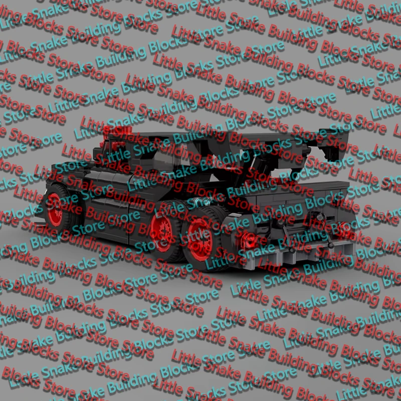 QWERT Speed Racing Car Model MOC Building Bricks C10 High-Speed Modified Vehicle Modular Technology Holiday Gifts Assemble Toys