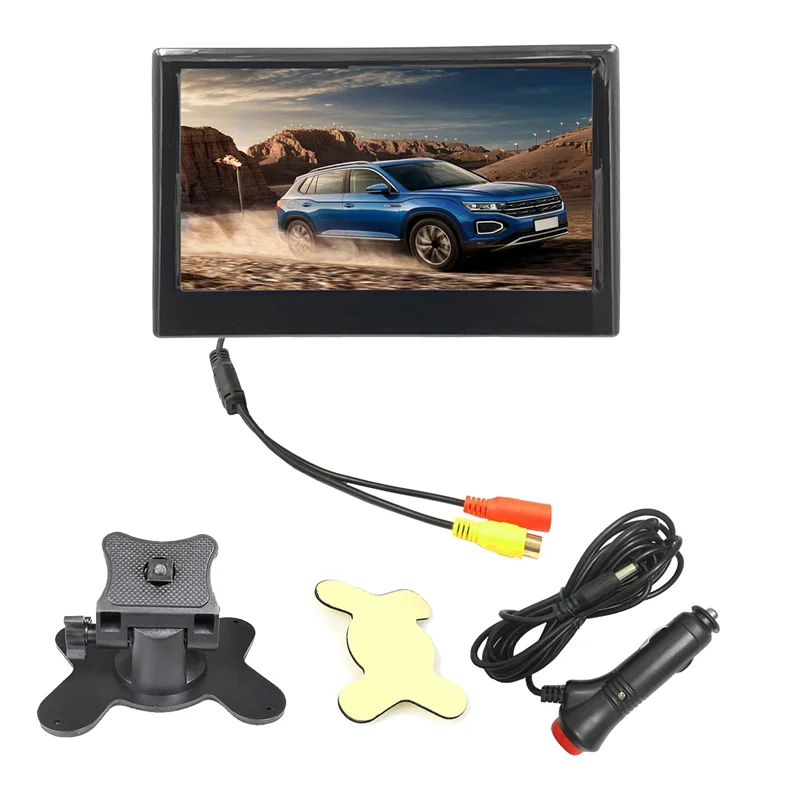 Pop 12V-24V 7 Inch TFT LCD Color HD Monitor For Car CCTV Reverse Rear View Backup Camera Car Electronic Spare Parts Parts