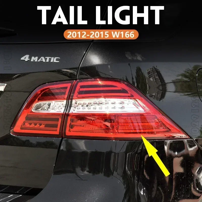 Dla 2012-2015 W166 Mercedes Benz ML/GLE 250 300 320 350 400 550 Tylne światło tylne 1669060557 1669060457 1669063301 1669063201