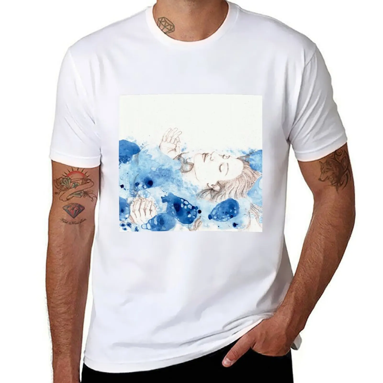 

My Ophelia - Meditation on Water T-Shirt anime t shirts oversize t shirt man luxury T-Shirt