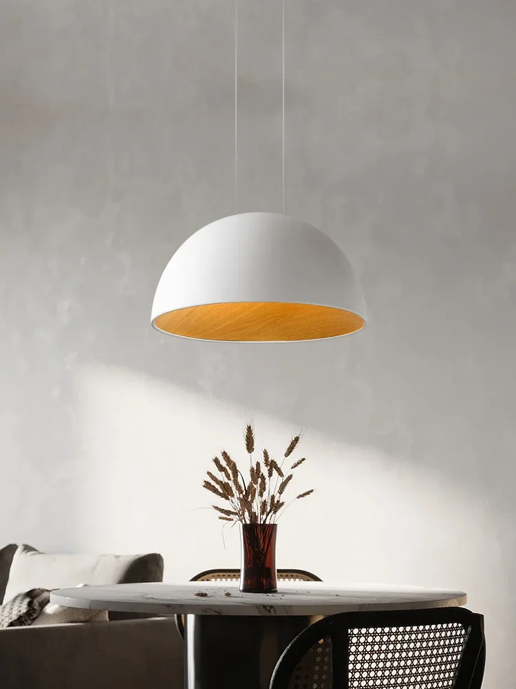 

NEW Dining room chandelier modern lamp simple lamp wood grain bed and breakfast bedroom chandelier round table dining room light