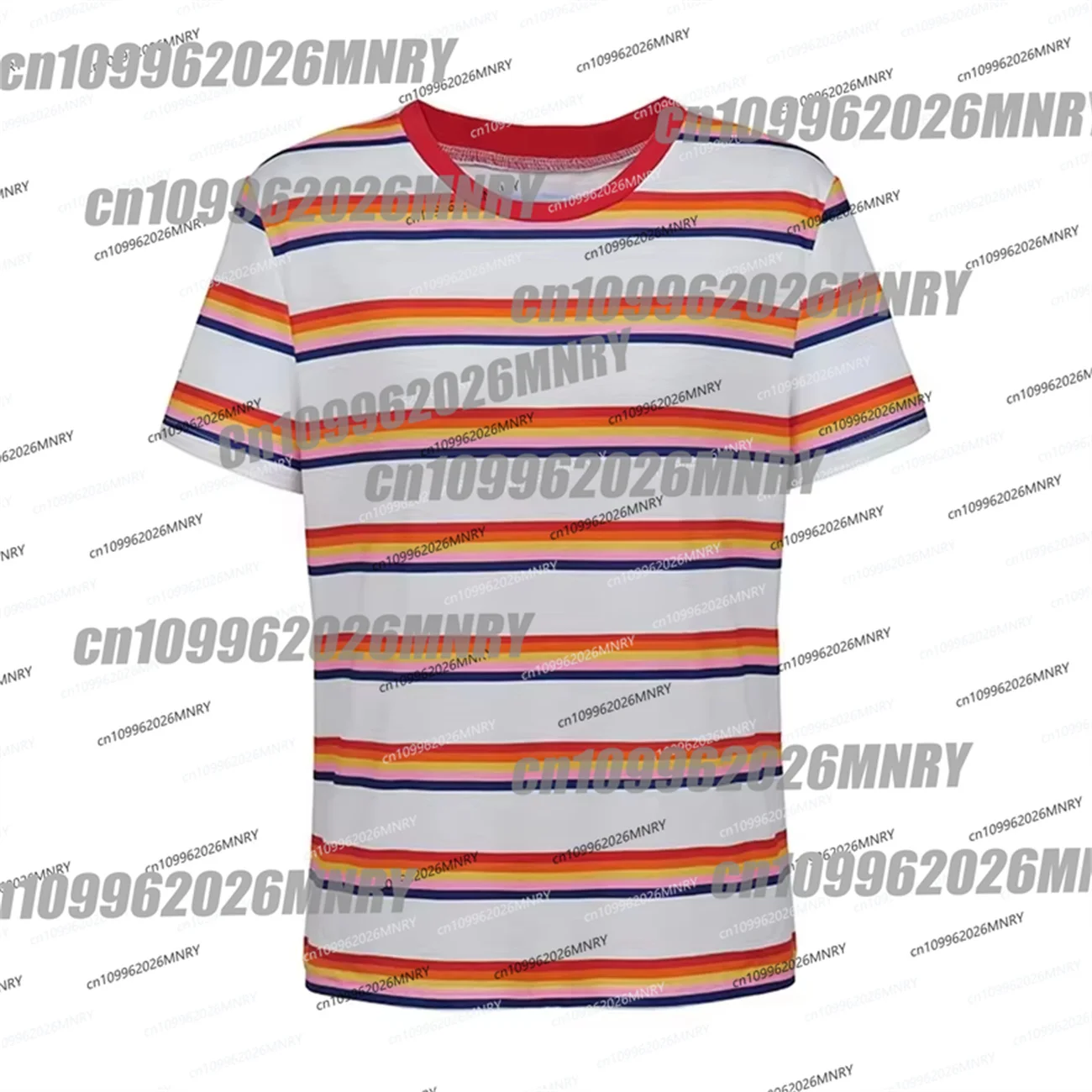 Max Mayfield Cosplay Costume Max Striped T-Shirt Women Girl Casual Coat Max Mayfield Colorful Striped Women Men T Shirt Top