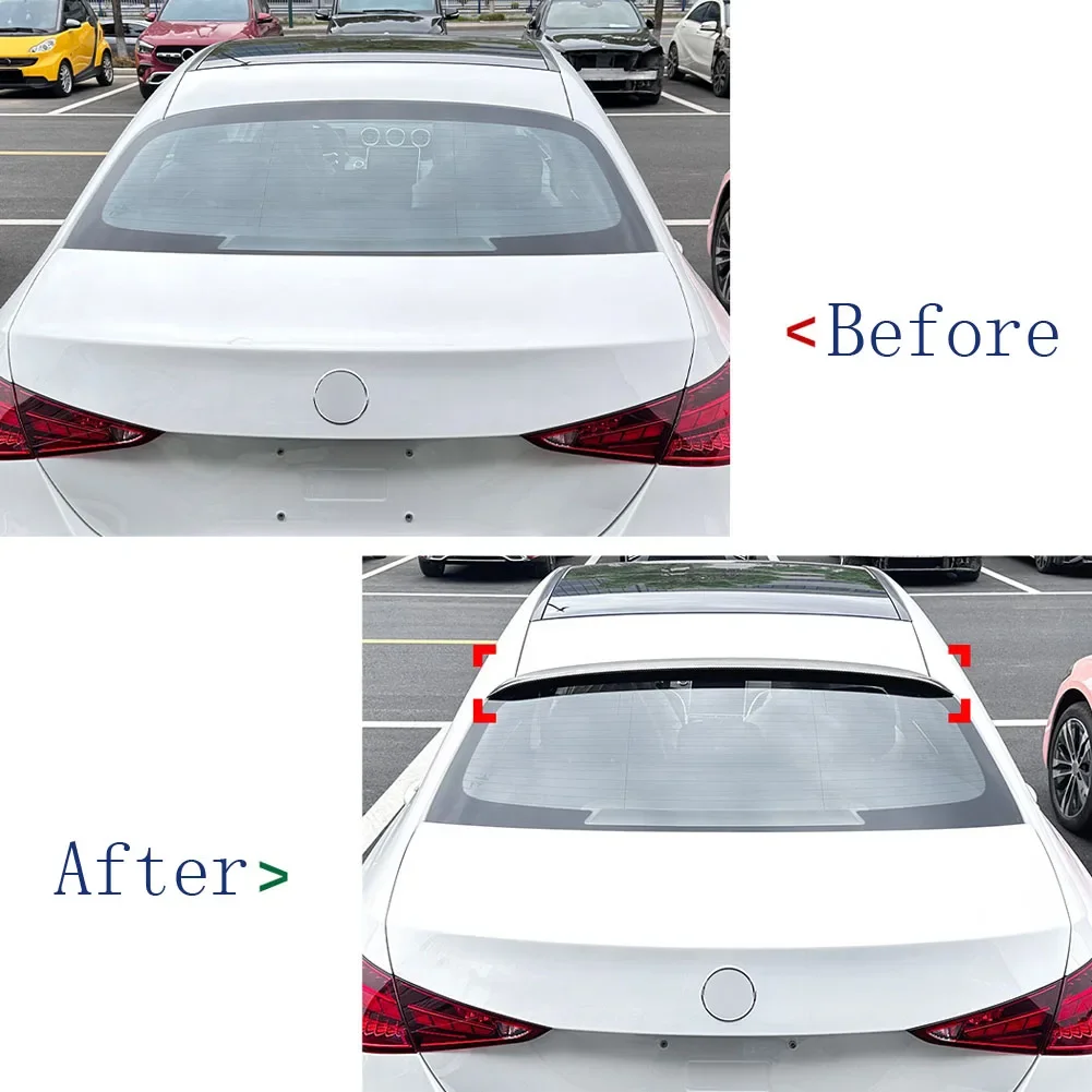 Car top spoiler fixed wing ABS Carbon Fiber Rear Trunk Spoiler For Mercedes Benz C-Class W206 2022+C200 260 C43 C63 AMG