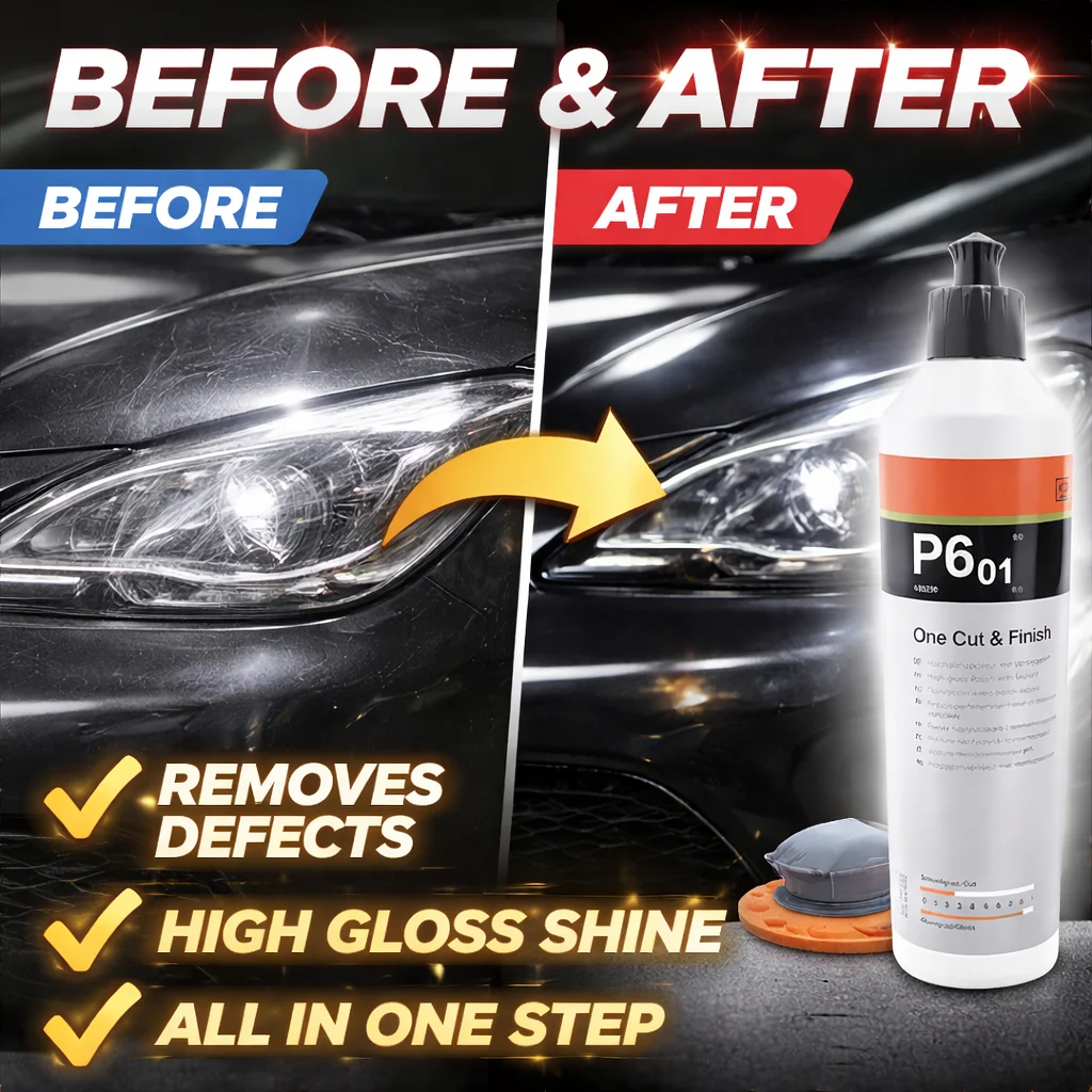 One Cut & Finish P6.01-Automotive One-Step Cut & Finish Polish – Fast Results, Showroom Gloss view 3