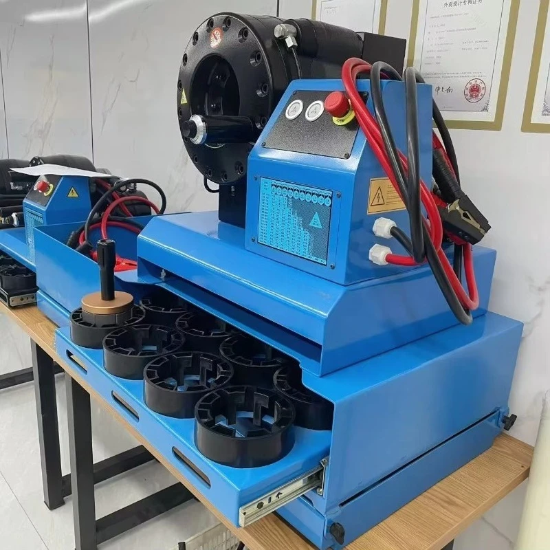 RUIBAO High Quality Portable P32DC-24V Automatic Crimper 13 Sets Dies Competitive Price 6-87mm Coverage Fully Rubber Making PLC