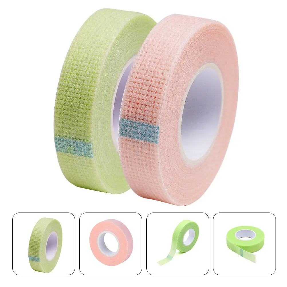 Eyelash Extension Tape 6 Rolls Breathable Fabric for Upper Lower Lash Isolation Salon Use