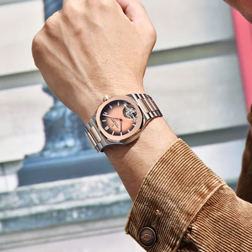 Imagen 2 del producto PAGANI DEISGN watch2025new tourbillon reloj mecánico automático para hombre zafiro impermeable luminoso reloj de lujo de acero inoxidable