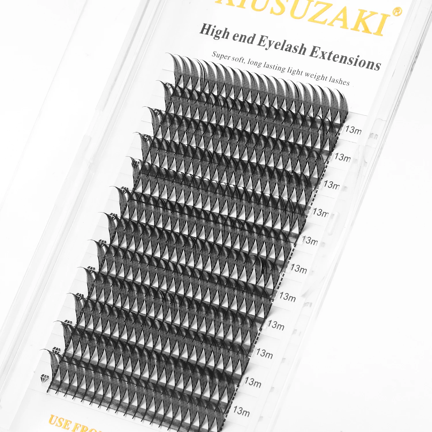 XIUSUZAKI การ์ตูน Spire Lashes ดอกอัตโนมัติ Premade แฟนขนตาแต่ละ Volume False Lashes เครื่องมือแต่งหน้า