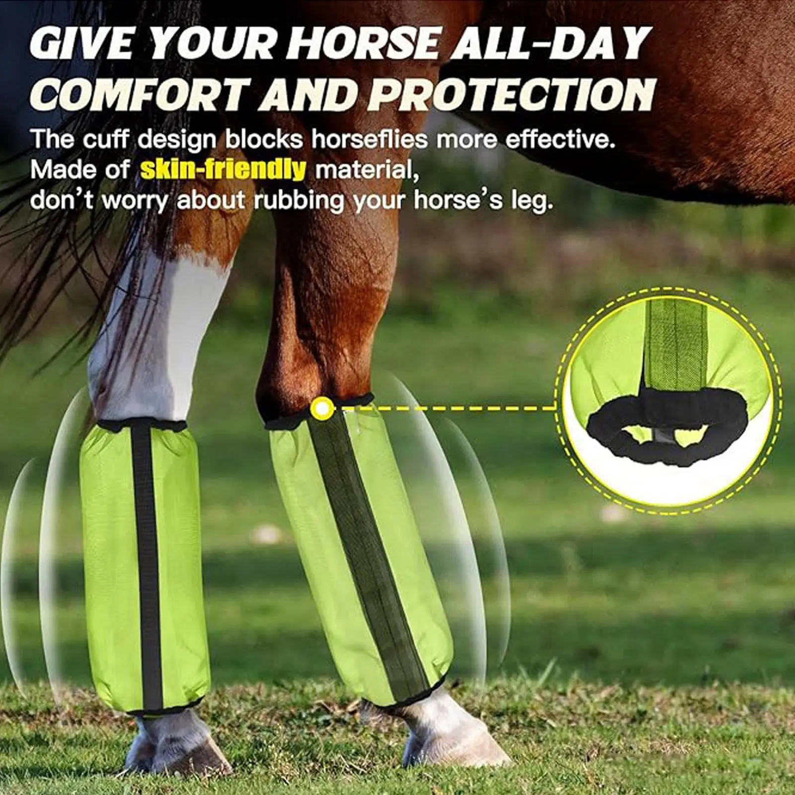 

Комплект из 4 сетчатых эластичных бандажей для ног лошади для скачек, выездки, конюшен, соревнований, спорта и тренировок