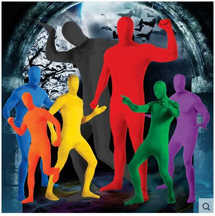 رجل غير مرئي لوهوين زي تأثيري أنيمي النينجا بدلة ضيقة المرحلة بلا الملابس الكبار الملابس البوليستر المحملة ألياف خلات