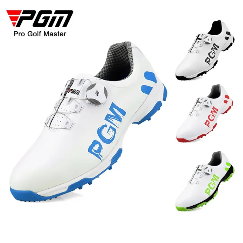 

PGM Golf Shoes for Men Waterproof Breathable Golf Shoes Male Rotating Shoelaces Sports Sneakers Non-slip Trainers XZ103