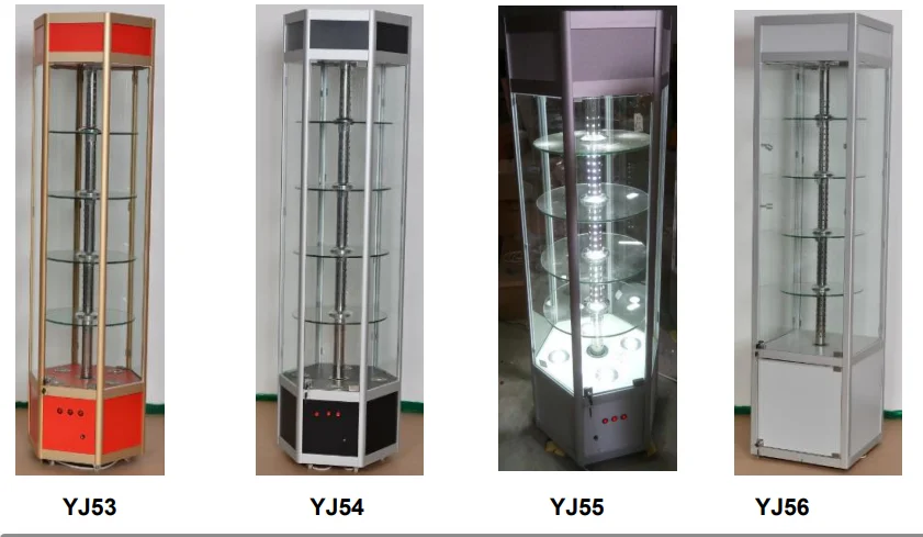 Custom.Glass Rotating Display Stand Rotating Glass showcase Rotating Jewelry Cabinet