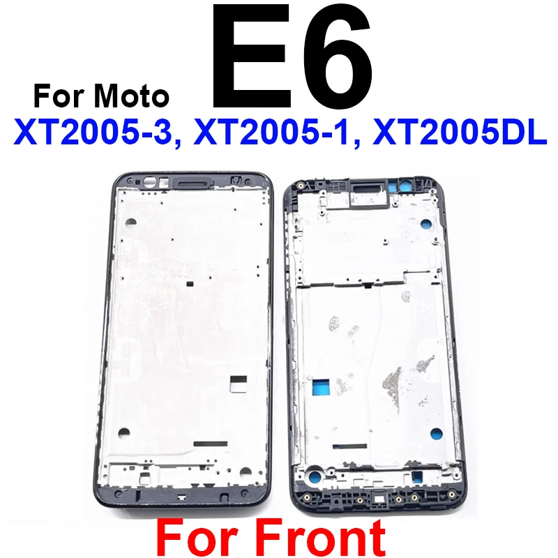 Front LCD Frame For Motorola Moto E6S 2020 E6 Play E6 E7 Plus E7 Power E7i Power Front LCD Screen Frame Cover Middle Frame Bezel