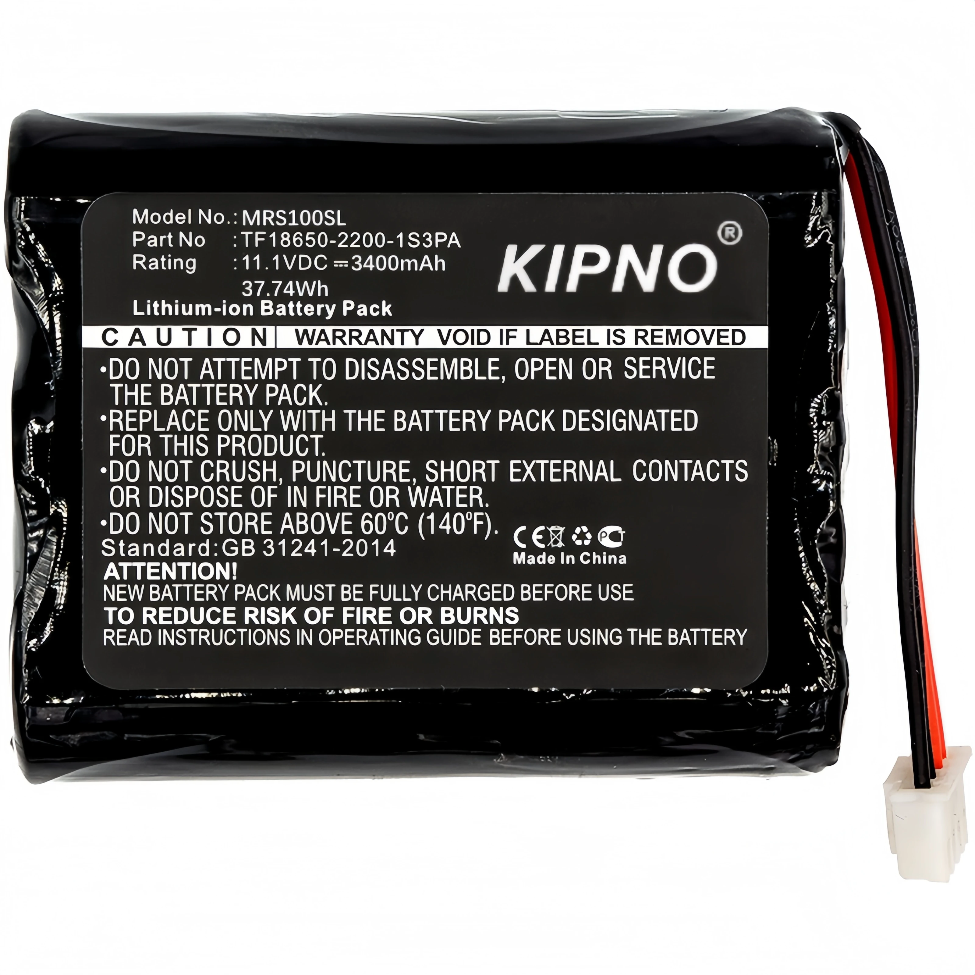 

KIPNO 11,1 В 3400 мАч Аккумулятор динамика TF18650-2200-1S3PA для Marshall Stockwell с инструментами и подарками