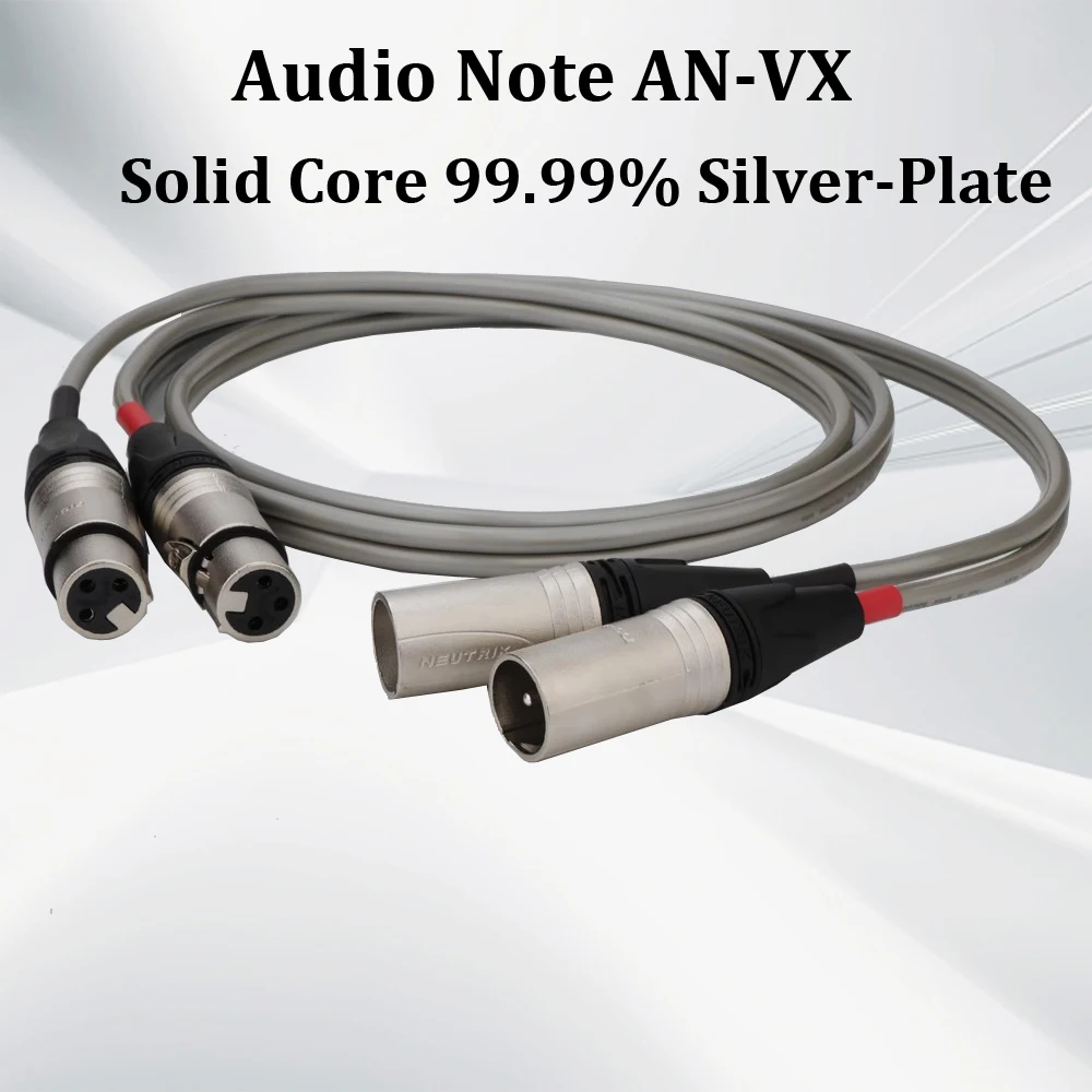 

Audio Note AN-VX Solid Core 99.99% Silver-Plate XLR Kabel Seimbang 3Pin XLR Plug Amplifier CD DVD Perak Kabel Interkoneksi