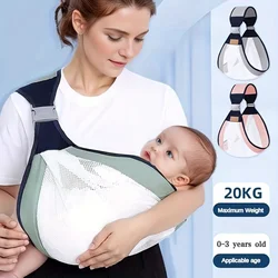 Adjustable Baby Holder Carrier, Baby Half Wrapped Sling Hip Carrier,Cotton With Breathable Mesh Fabric For Newborns And Toddlers