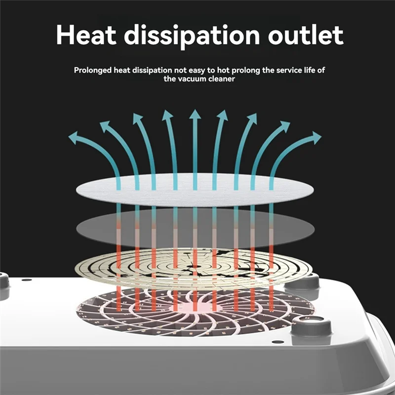 ABUU-Nagelpflege-Staubsauger, neuer 80 W leistungsstarker japanischer abnehmbarer Filter, Nagelpflege-Staubsauger, EU-Stecker