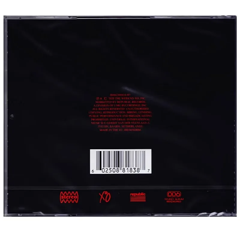 الرجعية R & B The Weeknd الموسيقى CD بعد ساعات ألبوم القرص المدمج تأثيري CD سيارة وكمان اللعب الأغاني Soundtracks صندوق جمع الهدايا #2