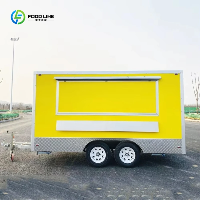 Concession Catering Coffee Food Trailers Furgoneta de comida totalmente equipada Caminhão móvel de sorvete com cozinha completa