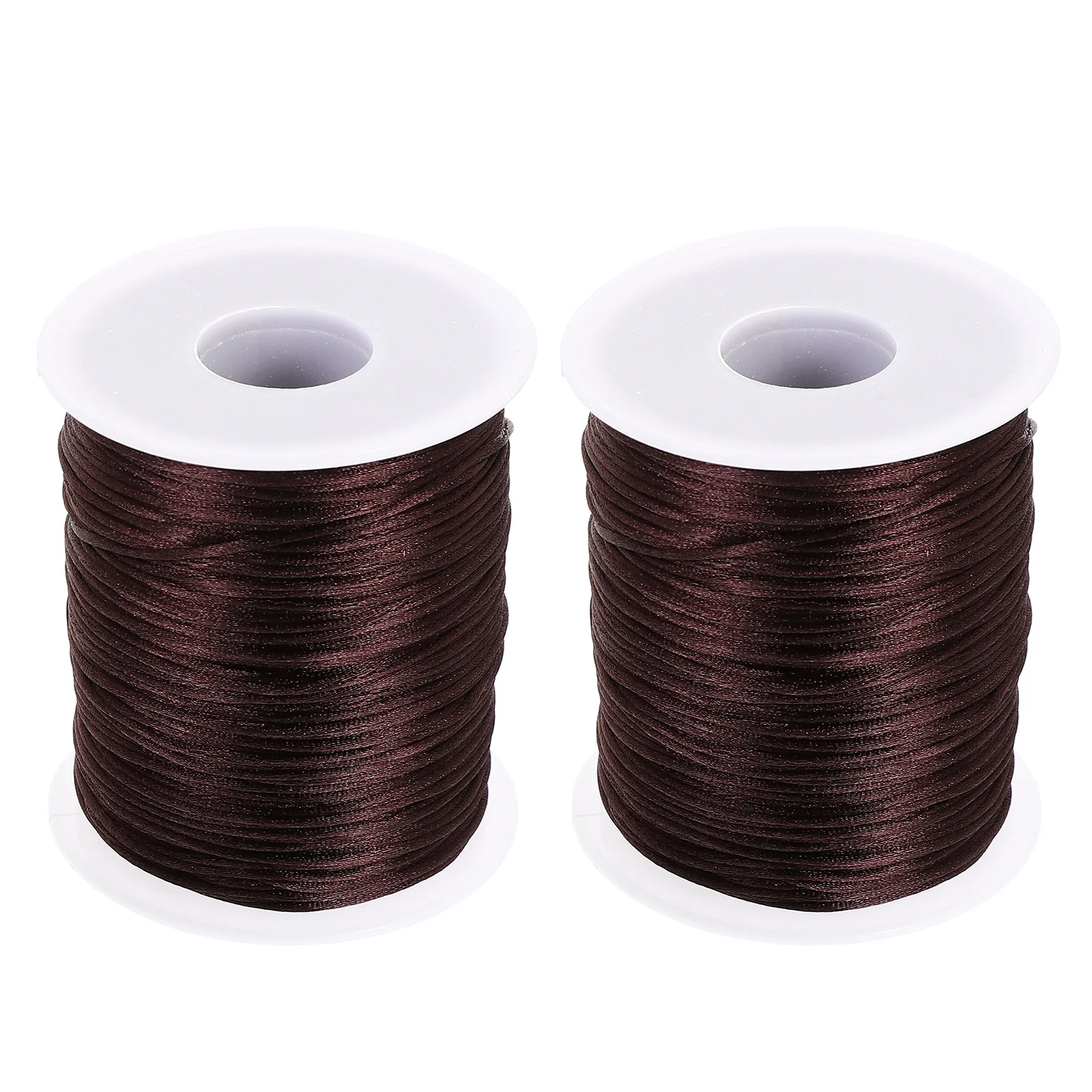 

2pcs 2 Rolls Knitting Thread For Crocheting Diy Yarn Craft Supplies Bracelet Making Thread Crochet Rope Car Cushion Phone Bag