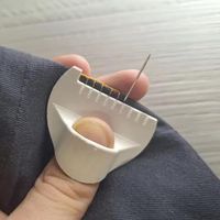 Non-Slip Sewing Needle Gauge Measuring Tool Multifunctional with Scale Sewing Template Kit Stitching Guide Tool Seam Guide