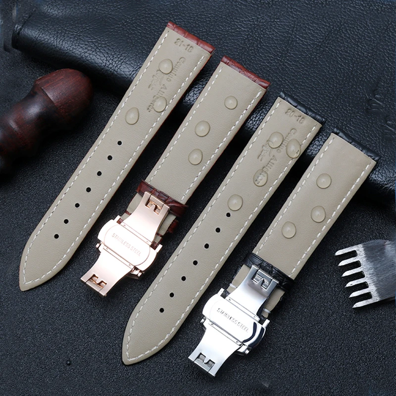 Genuine Alligator Watch Strap 12 13 14 15 16 18 20 21 22 24mm Watchband Men And Women Watch Band Crocodile Skin Leather Bracelet