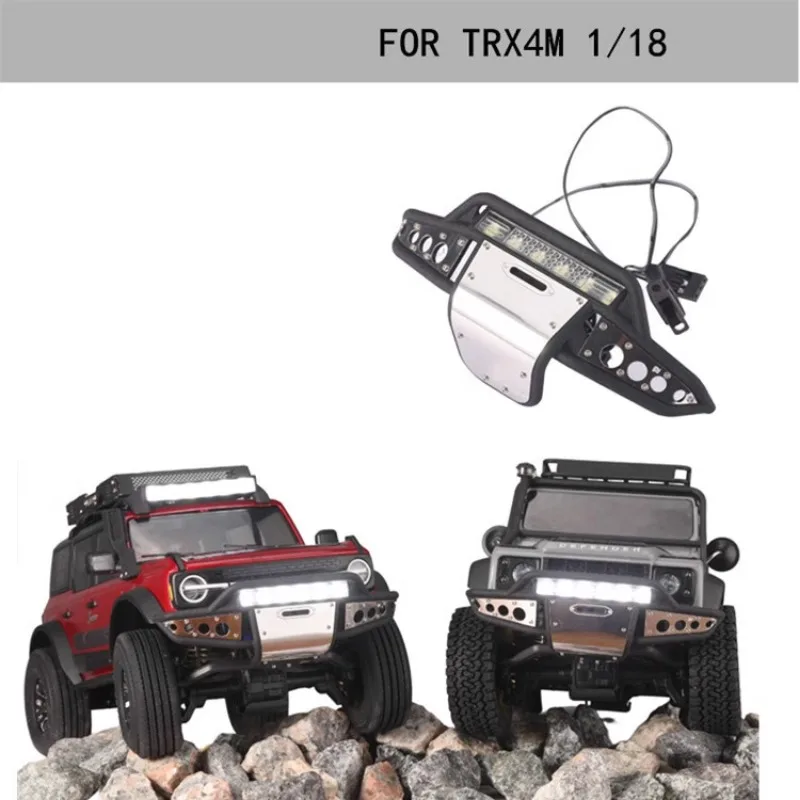

Simulated bumper nylon front bumper with lighted front bumper for 1/18 TRX4M Land Rover Bronco Parts