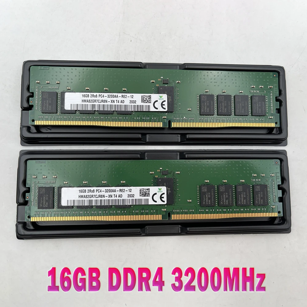 

1PCS RAM 16G PC4-3200AA 2RX8 ECC For SK Hynix Server Memory HMA82GR7CJR8N-XN 16GB DDR4 3200MHz