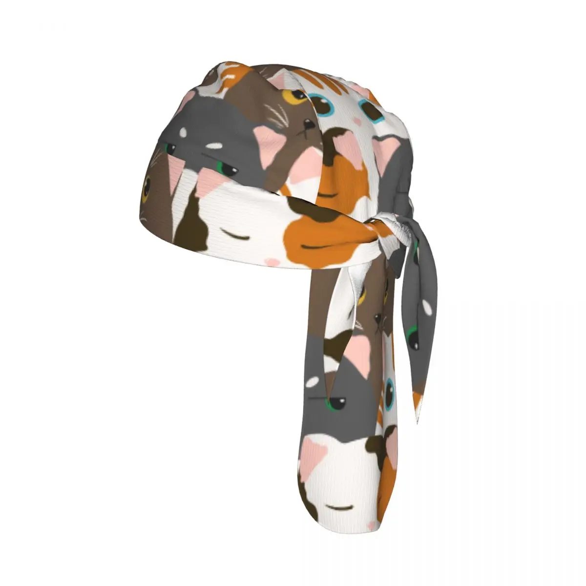 

Bicycle Headband Cap Funny Cats With Scales Cycling Headscarf Quick-dry Sun-Protective Hat Head Scarf