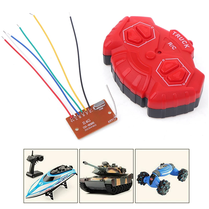 

2.4G Four-way Remote Control Module 4CH RC Remote Control Transmitter Receiver Circuit Board Accessories