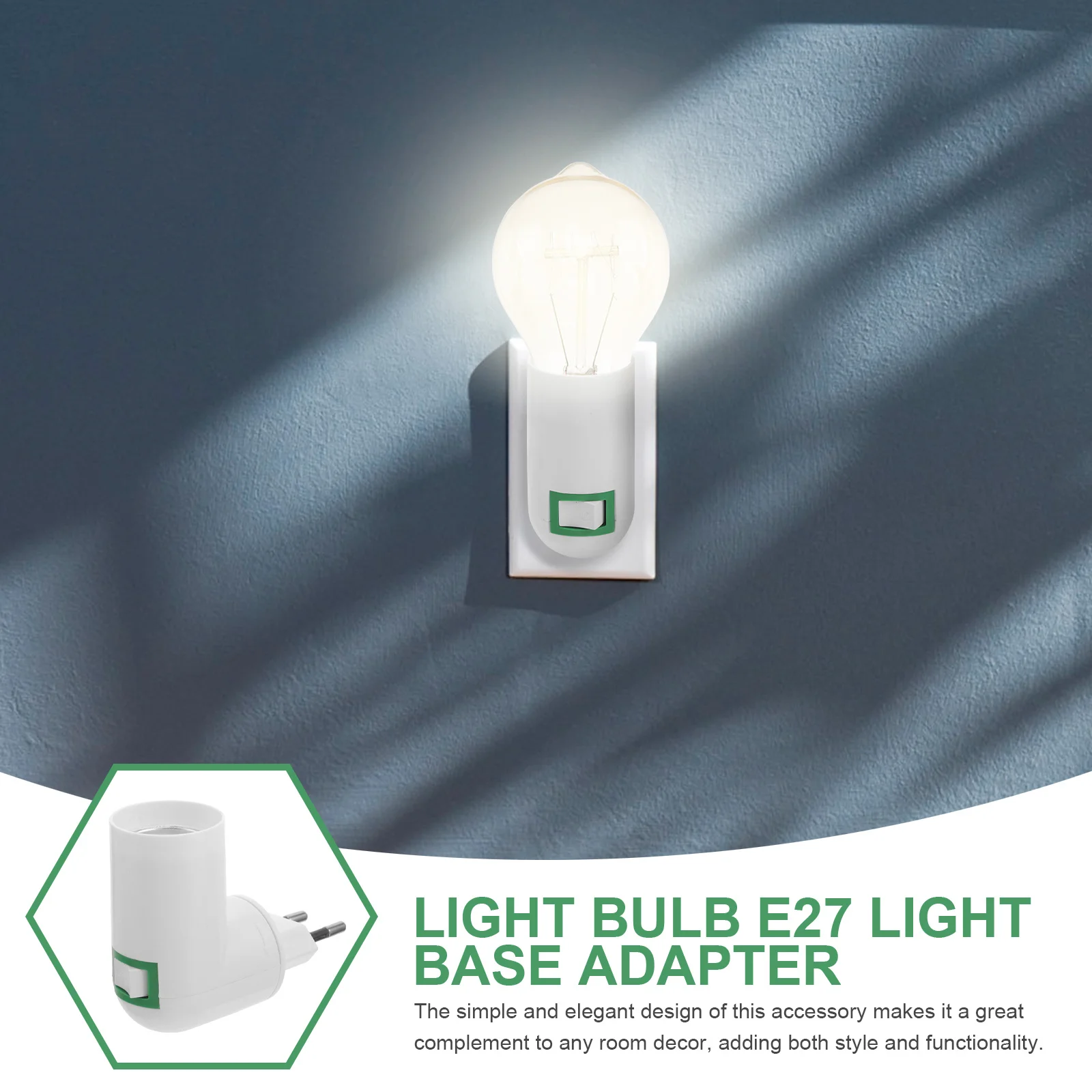 1 قطعة E27 محول مأخذ التوصيل النيكل مطلي النحاس النحاس ورقة موصل دائم حامل مصباح محول لورشة مكتب المنزل #5